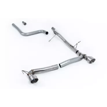 Scarico GPF-back Milltek SSXFD385 per Ford Fiesta Mk8 1.0T EcoBoost ST-Line 3 & 5 Door, terminali GT-100 in titanio