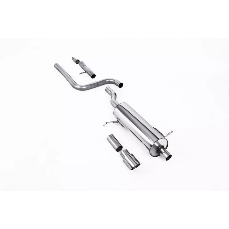 Scarico GPF-back Milltek SSXFD397 per Ford Fiesta, terminali GT-90 lucidi