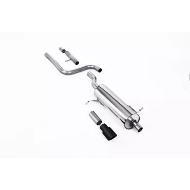 Scarico GPF-back Milltek SSXFD398 per Ford Fiesta, terminali GT-90 neri