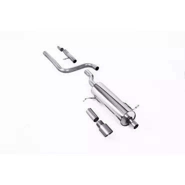 Scarico GPF-back Milltek SSXFD399 per Ford Fiesta, terminali GT-90 in titanio