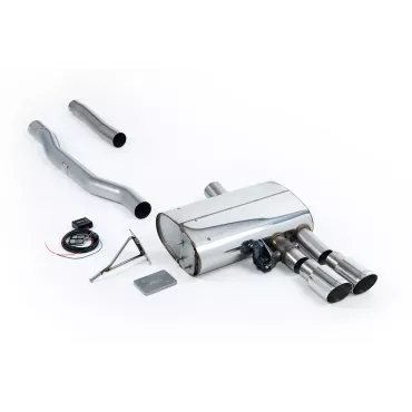 Scarico GPF-back Milltek SSXM472 per New Mini Mk3 Mini Cooper S 2.0 Turbo, terminali GT-90 lucidi