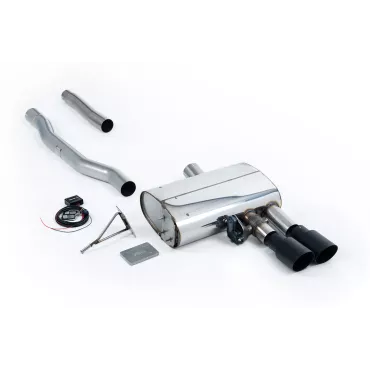 Scarico GPF-back Milltek SSXM473 per New Mini Mk3 Mini Cooper S 2.0 Turbo, terminali GT-90 neri