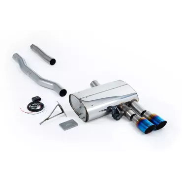 Scarico GPF-back Milltek SSXM475 per New Mini Mk3 Mini Cooper S 2.0 Turbo, terminali GT-90 in titanio bruciato