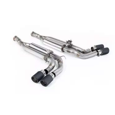 Scarico cat-back Milltek SSXMZ128 per Mercedes G-Class G63 4.0 Bi-Turbo V8, terminali Jet-90 in carbonio