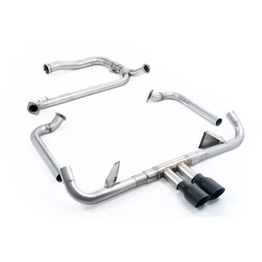 Scarico completo Milltek SSXPO145 per Porsche, terminali GT-100 neri