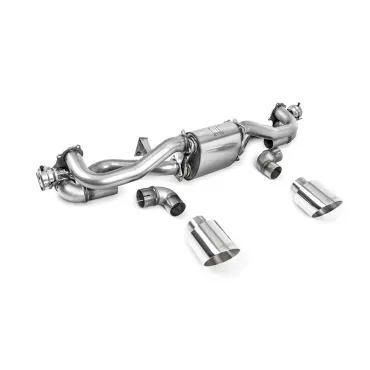 Scarico GPF-back Milltek SSXPO150 per Porsche, terminali GT-115 lucidi