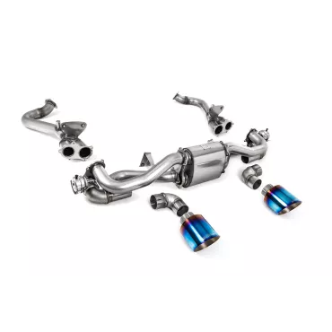 Milltek SSXPO153 per Porsche, terminali GT-115 in titanio bruciato