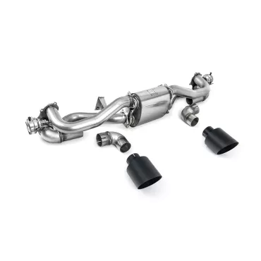 Scarico GPF-back Milltek SSXPO155 per Porsche Cayman 718 GT4 4.0, terminali GT-115 neri