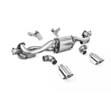 Scarico GPF-back Milltek SSXPO157 per Porsche, terminali GT-115 lucidi