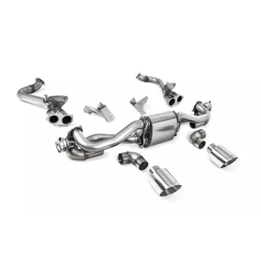 Milltek SSXPO162 per Porsche, terminali GT-115 lucidi