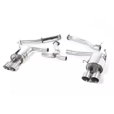 Scarico cat-back Milltek SSXSB045 per Subaru Impreza STi & WRX STI Saloon / Sedan, terminali GT-100 in titanio