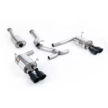 Scarico cat-back Milltek SSXSB49 per Subaru Impreza STi & WRX STI Saloon / Sedan, terminali GT-100 neri