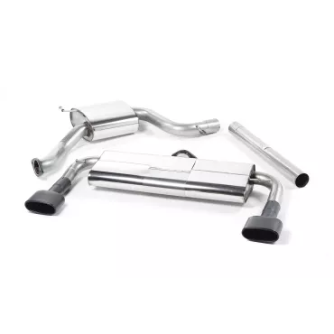 Scarico cat-back Milltek SSXSE158 per Seat Leon Cupra 280 & 290 2.0 TSI, terminali ovali neri