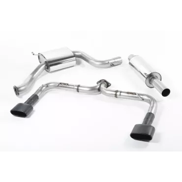 Scarico cat-back Milltek SSXSE160 per Seat Leon Cupra 280 & 290 2.0 TSI, terminali ovali neri