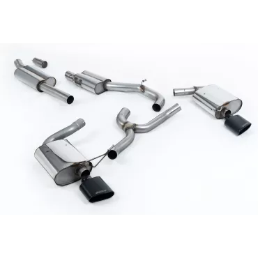 Scarico cat-back Milltek SSXSE196 per Seat Leon ST Cupra 300 Estate / Station Wagon / Combi, terminali ovali neri