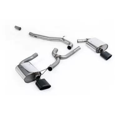 Scarico cat-back Milltek SSXSE201 per Seat Leon ST Cupra 300 Estate / Station Wagon / Combi, terminali ovali neri
