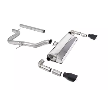 Scarico cat-back Milltek SSXSE241 per Seat Leon Cupra R 310PS, terminali GT-100 neri