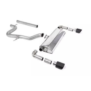 Scarico cat-back Milltek SSXSE244 per Seat Leon Cupra R 310PS, terminali Jet-100 in carbonio