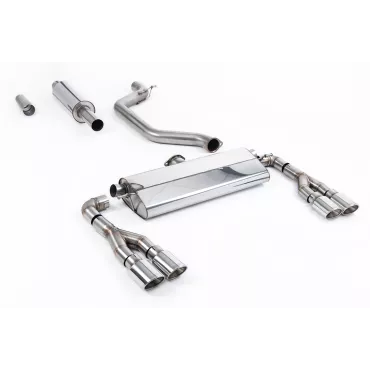 Scarico GPF-back Milltek SSXSE259 per Seat Leon Cupra Leon Mk4 Hatch 300ps, terminali ovali lucidi