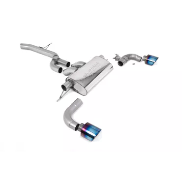 Scarico GPF-back Milltek SSXTY141 per Toyota / Lexus Supra A90 2.0 Turbo B48, terminali GT-115 in titanio bruciato