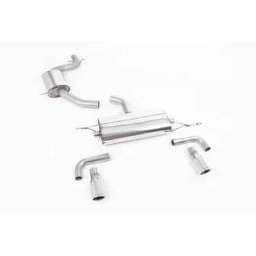 Scarico cat-back Milltek SSXVW115 per Volkswagen Golf Mk6 GTi 2.0 TSI 210PS