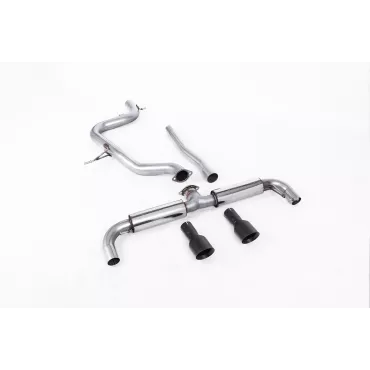 Scarico GPF-back Milltek SSXVW189 per Volkswagen Golf Mk6 GTD 2.0 TDI 170PS, terminali GT-100 neri
