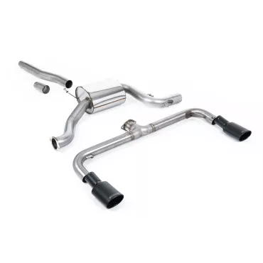 Scarico cat-back Milltek SSXVW250 per Volkswagen Scirocco GT 2.0 TSi 200PS, terminali ovali neri