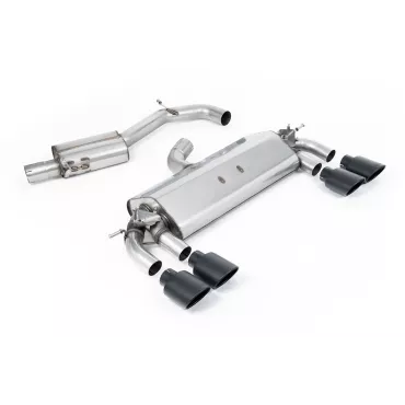Scarico cat-back Milltek SSXVW258 per Volkswagen Golf MK7 R 2.0 TSI 300PS, terminali ovali neri