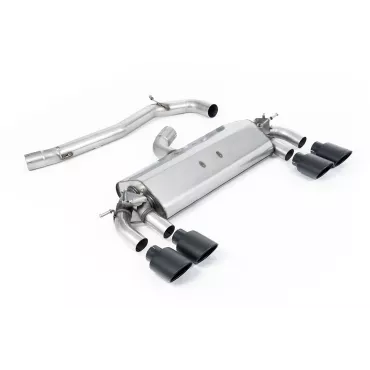 Scarico cat-back Milltek SSXVW260 per Volkswagen Golf MK7 R 2.0 TSI 300PS, terminali ovali neri