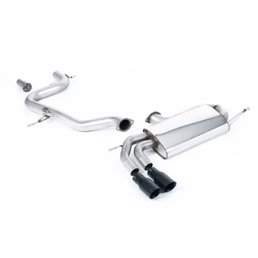 Scarico cat-back Milltek SSXVW282 per Volkswagen Golf, terminali GT-80 neri
