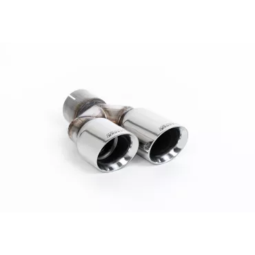 Scarico cat-back Milltek SSXVW293 per Volkswagen Jetta Mk6 GLI 2.0 TSI, terminali GT-80 lucidi