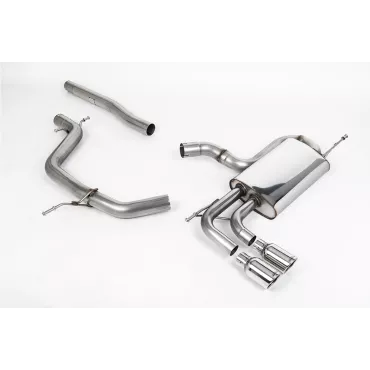 Scarico cat-back Milltek SSXVW295 per Volkswagen Golf Mk5 GT 2.0 TDI 170PS DPF