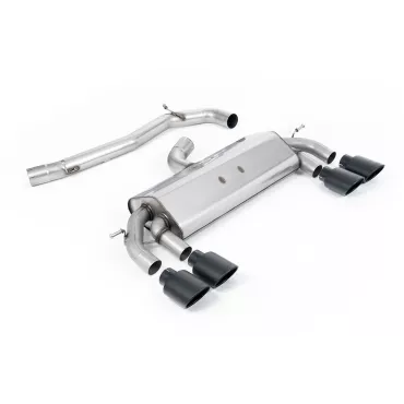 Scarico cat-back Milltek SSXVW306 per Volkswagen Golf MK7 R 2.0 TSI 300PS, terminali ovali neri