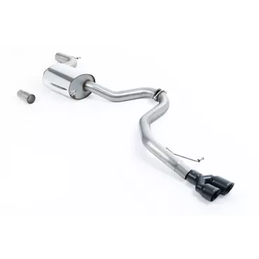Scarico cat-back Milltek SSXVW316 per Volkswagen Jetta Mk6 GLI 2.0 TSI, terminali GT-80 neri