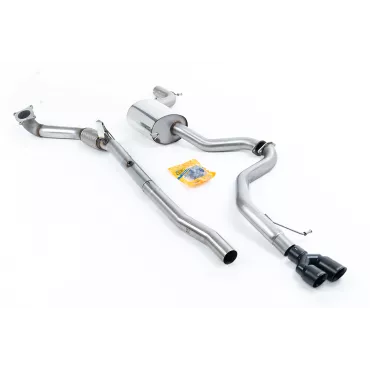 Scarico turbo-back Milltek SSXVW319 per Volkswagen Jetta Mk6 GLI 2.0 TSI, terminali GT-80 neri