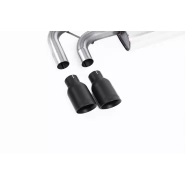 Scarico cat-back Milltek SSXVW334 per Volkswagen Golf Mk5 2.0 TDI 140PS, terminali GT-80 neri