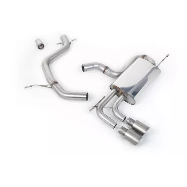 Scarico cat-back Milltek SSXVW337 per Volkswagen Golf Mk6 GT 1.4 TSI 160PS, terminali GT-80 in titanio