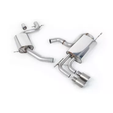 Scarico cat-back Milltek SSXVW338 per Volkswagen Golf Mk6 GT 1.4 TSI 160PS, terminali GT-80 in titanio