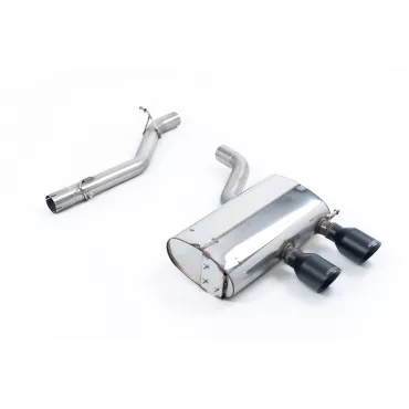 Scarico cat-back Milltek SSXVW418 per Volkswagen Golf MK5 R32 3.2 V6, terminali GT-100 neri