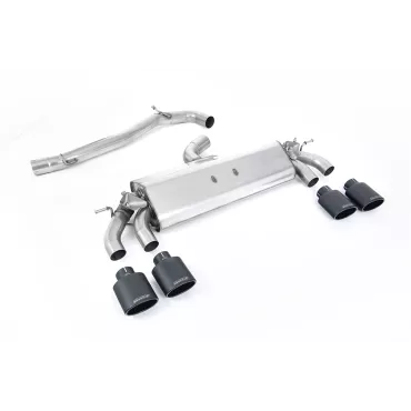 Scarico cat-back Milltek SSXVW424 per Volkswagen Golf, terminali ovali neri