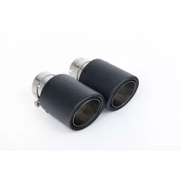 Scarico cat-back Milltek SSXVW465 per Volkswagen Golf MK7.5 GTi, terminali Jet-100 in carbonio