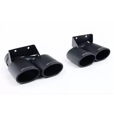 Scarico cat-back Milltek SSXVW489 per Volkswagen Golf Mk7.5 R Estate / Variant 2.0 TSI 310PS, terminali ovali neri