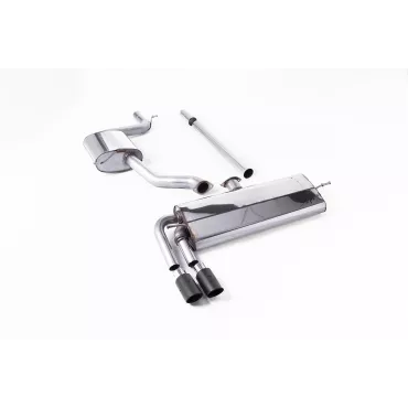 Scarico cat-back Milltek SSXVW519 per Volkswagen Golf Mk7.5 1.5TSI Evo GT & R-Line, terminali in carbonio