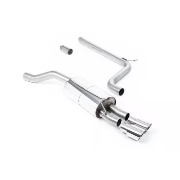 Scarico cat-back Milltek SSXVW556 per Volkswagen Polo GTI 2.0 TSI, terminali GT-90 lucidi