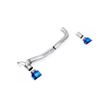 Milltek SSXFD363M per Ford Fiesta, terminali GT-100 in titanio bruciato